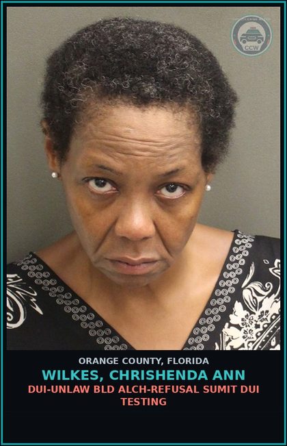 CCW arrest card for WILKES, CHRISHENDA ANN in Orange County: POSSESSION OF COCAINE