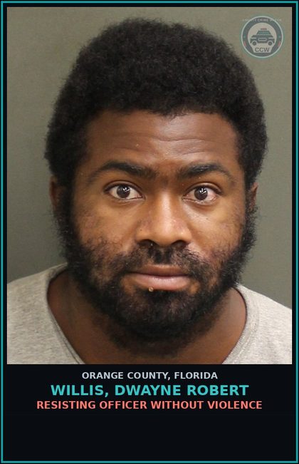 CCW arrest card for WILLIS, DWAYNE ROBERT in Orange County: CAMPING PROHIBITED; EXCEPTIONS