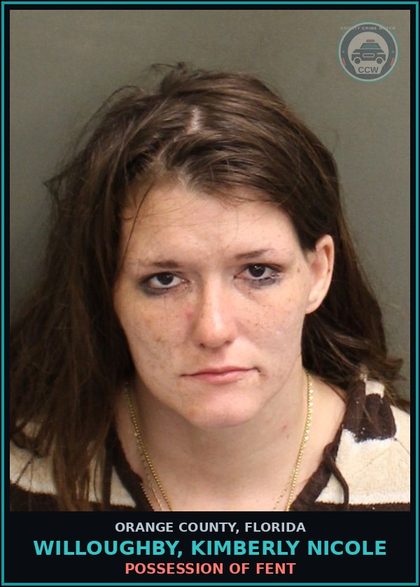 CCW arrest card for WILLOUGHBY, KIMBERLY NICOLE in Orange County: POSSESSION OF Fent