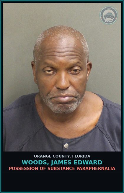 CCW arrest card for WOODS, JAMES EDWARD in Orange County: VIOLATION OF PROBATION