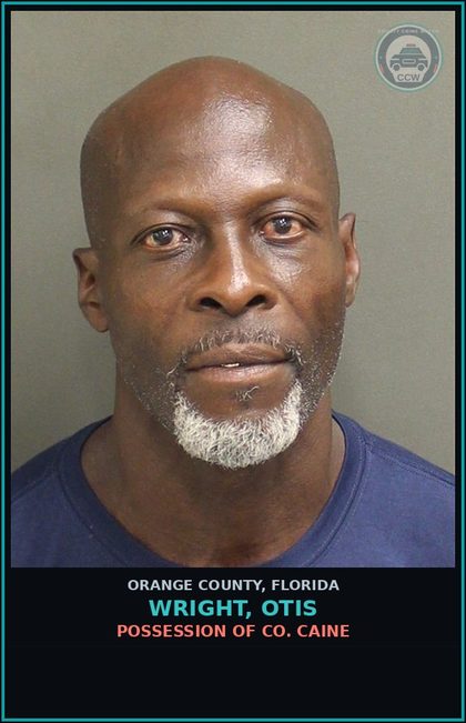 CCW arrest card for WRIGHT, OTIS in Orange County: TAMPER WITH PHYSICAL EVIDENCE