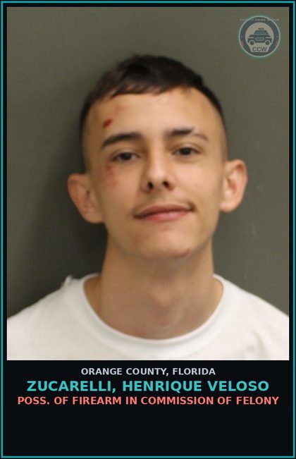 CCW arrest card for ZUCARELLI, HENRIQUE VELOSO in Orange County: ATT. FLEEING/ATTEMPTING TO ELUDE A LEO