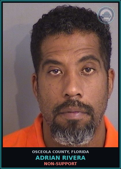 CCW arrest card for ADRIAN RIVERA in Osceola County: NON-SUPPORT
