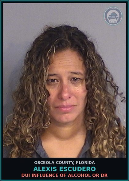 CCW arrest card for ALEXIS ESCUDERO in Osceola County: DUI INFLUENCE OF ALCOHOL OR DR