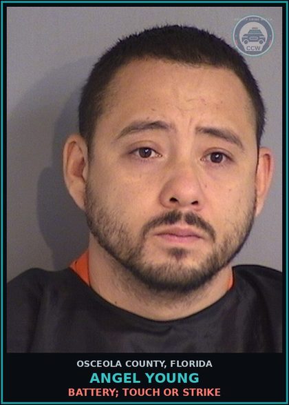 CCW arrest card for ANGEL YOUNG in Osceola County: AGG ASSLT W/DEAD WEAP/WOI2KILL