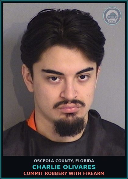 CCW arrest card for CHARLIE OLIVARES in Osceola County: AGG ASSLT W/DEAD WEAP/WOI2KILL