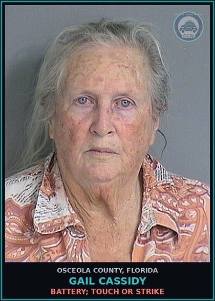 CCW arrest card for GAIL CASSIDY in Osceola County: BATTERY; TOUCH OR STRIKE