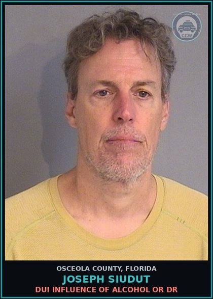 CCW arrest card for JOSEPH SIUDUT in Osceola County: DUI INFLUENCE OF ALCOHOL OR DR