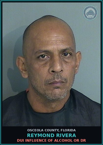 CCW arrest card for REYMOND RIVERA in Osceola County: RESIST ARREST WITHOUT VIOLENCE