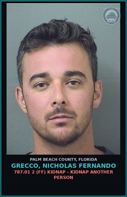 CCW arrest card for GRECCO, NICHOLAS FERNANDO in Palm Beach County: 316.193 1A (MS) DUI-UNLAW BLD ALCH - DUI INFLUENCE OF ALCOHOL OR DRUGS