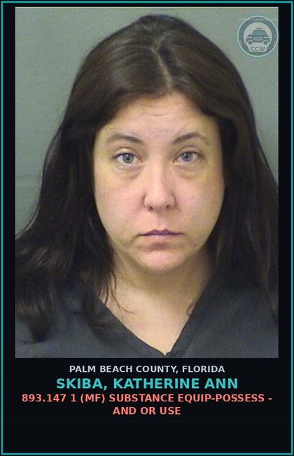 CCW arrest card for SKIBA, KATHERINE ANN in Palm Beach County: 893.13 6A (FT) DRUGS-POSSESS - POSSESS contr substance W/O PRESCRIPTION