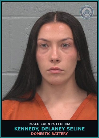 CCW arrest card for KENNEDY, DELANEY SELINE in Pasco County: DOMESTIC BATTERY