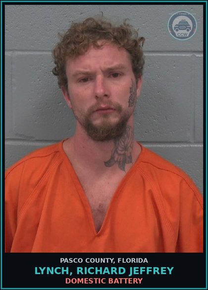 CCW arrest card for LYNCH, RICHARD JEFFREY in Pasco County: DOMESTIC BATTERY