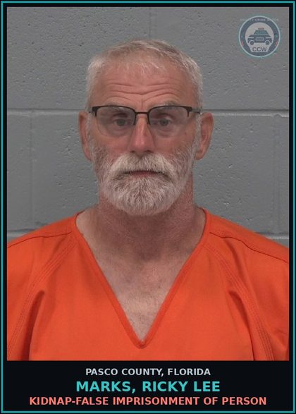 CCW arrest card for MARKS, RICKY LEE in Pasco County: KIDNAP-FALSE IMPRISONMENT OF PERSON