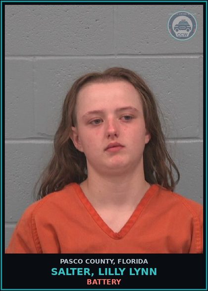 CCW arrest card for SALTER, LILLY LYNN in Pasco County: BATTERY