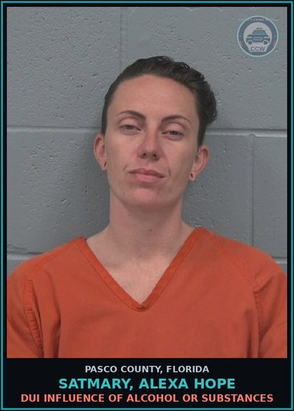 CCW arrest card for SATMARY, ALEXA HOPE in Pasco County: POSSESS contr substance W/O PRESCRIPTION
