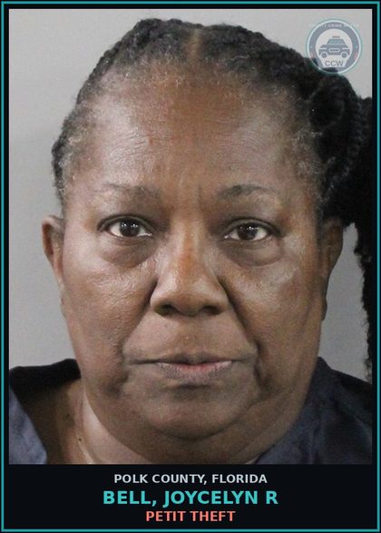 CCW arrest card for BELL, JOYCELYN R in Polk County: Petit Theft