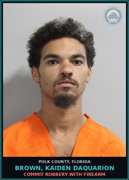 CCW arrest card for BROWN, KAIDEN DAQUARION in Polk County: FAILURE TO APPEAR 1st Degree Misd