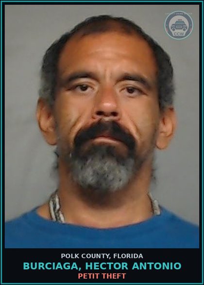 CCW arrest card for BURCIAGA, HECTOR ANTONIO in Polk County: Information Non Criminal Offense