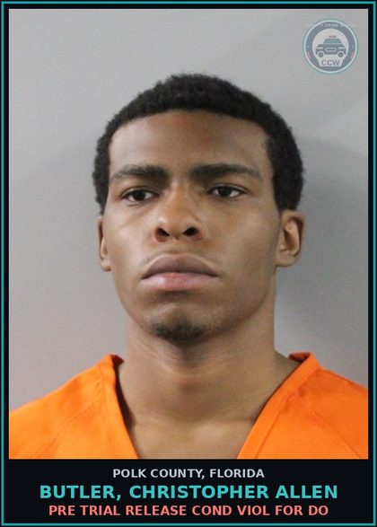 CCW arrest card for BUTLER, CHRISTOPHER ALLEN in Polk County: Pre Trial Release Cond Viol For Do