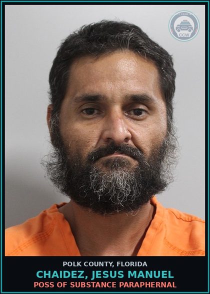 CCW arrest card for CHAIDEZ, JESUS MANUEL in Polk County: Viol of Probation Community Contro