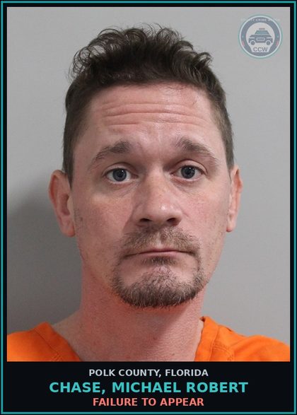 CCW arrest card for CHASE, MICHAEL ROBERT in Polk County: FAILURE TO APPEAR