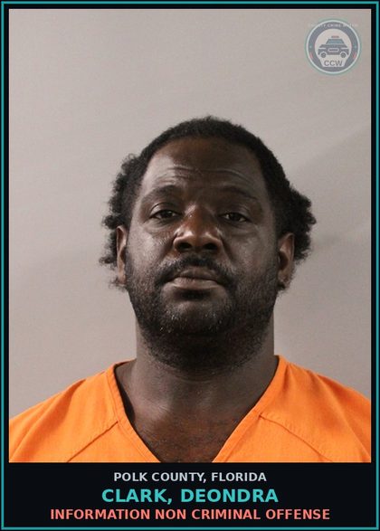 CCW arrest card for CLARK, DEONDRA in Polk County: Information Non Criminal Offense