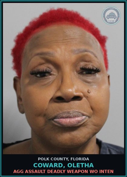 CCW arrest card for COWARD, OLETHA in Polk County: Possession of Fent