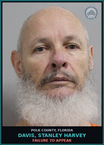 CCW arrest card for DAVIS, STANLEY HARVEY in Polk County: FAILURE TO APPEAR