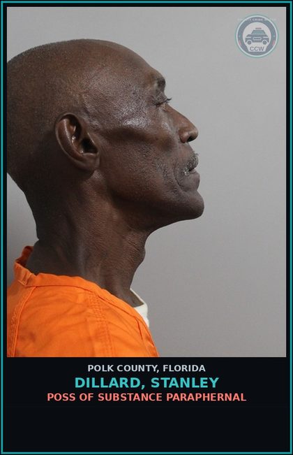 CCW arrest card for DILLARD, STANLEY in Polk County: POSS OF DRUG PARAPHERNAL