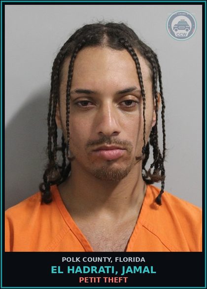CCW arrest card for EL HADRATI, JAMAL in Polk County: Petit Theft