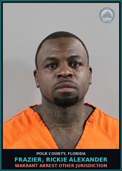 CCW arrest card for FRAZIER, RICKIE ALEXANDER in Polk County: Warrant Arrest Other Jurisdiction