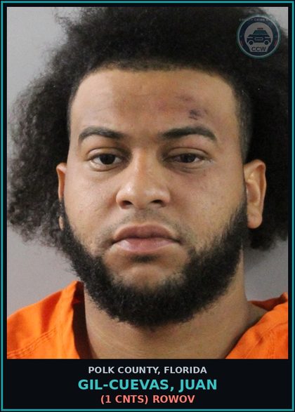 CCW arrest card for GIL-CUEVAS, JUAN in Polk County: (1 cnts) ROWOV