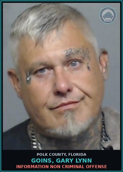 CCW arrest card for GOINS, GARY LYNN in Polk County: Information Non Criminal Offense