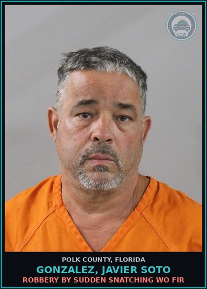 CCW arrest card for GONZALEZ, JAVIER SOTO in Polk County: Unarmed Burglary of Occupied Dwell