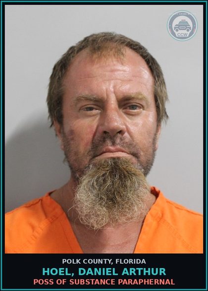 CCW arrest card for HOEL, DANIEL ARTHUR in Polk County: TAMPERING WITH PHYSICAL EVIDENCE