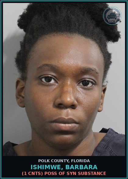 CCW arrest card for ISHIMWE, BARBARA in Polk County: (1 cnts) POSS. LIQUOR BY PRSN.UNDER 21 YOA