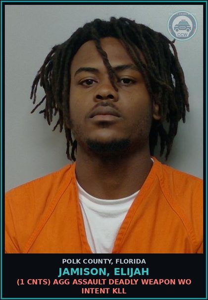 CCW arrest card for JAMISON, ELIJAH in Polk County: Battery Touch Or Strike