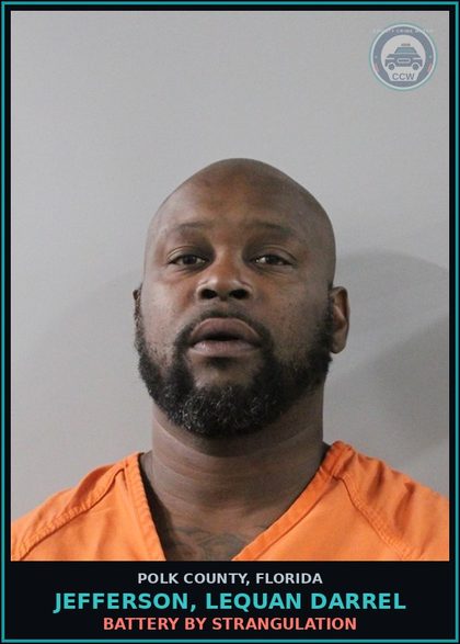 CCW arrest card for JEFFERSON, LEQUAN DARREL in Polk County: Disorderly Intoxication