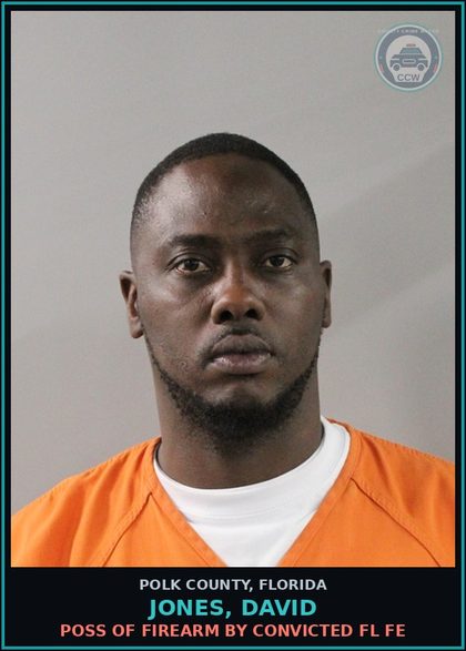 CCW arrest card for JONES, DAVID in Polk County: Warrant Arrest Other Jurisdiction