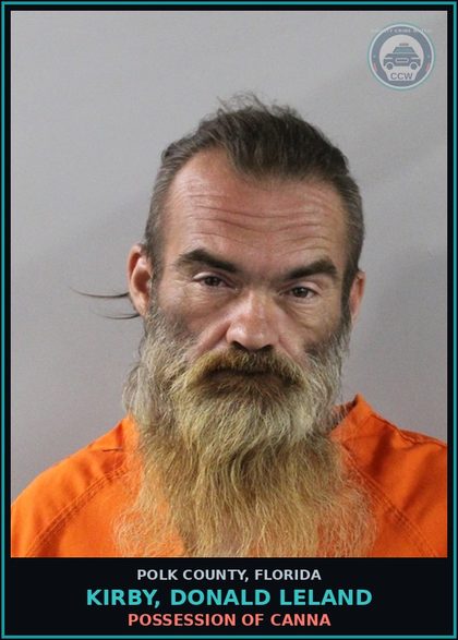 CCW arrest card for KIRBY, DONALD LELAND in Polk County: Loitering or Prowling