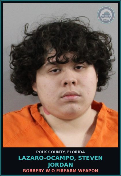 CCW arrest card for LAZARO-OCAMPO, STEVEN JORDAN in Polk County: Motion to obtain prisoner DETENTI