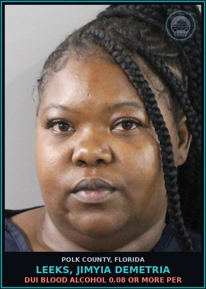 CCW arrest card for LEEKS, JIMYIA DEMETRIA in Polk County: POSSESSION OF Canna