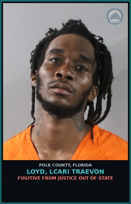 CCW arrest card for LOYD, LCARI TRAEVON in Polk County: Fugitive from Justice Out of State