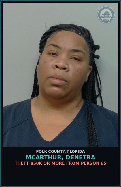 CCW arrest card for MCARTHUR, DENETRA in Polk County: Information Non Criminal Offense