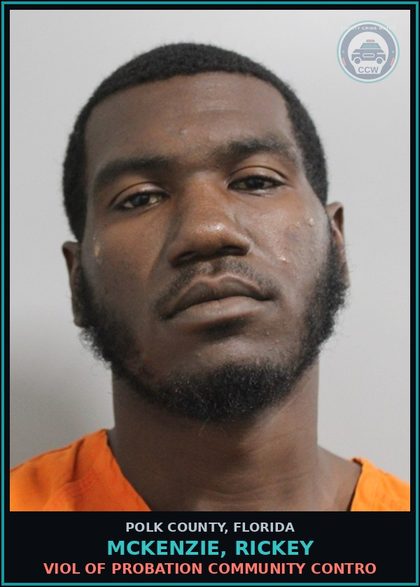 CCW arrest card for MCKENZIE, RICKEY in Polk County: Viol of Probation Community Contro