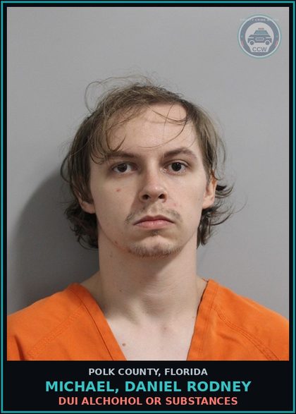 CCW arrest card for MICHAEL, DANIEL RODNEY in Polk County: DUI Alchohol or Drugs
