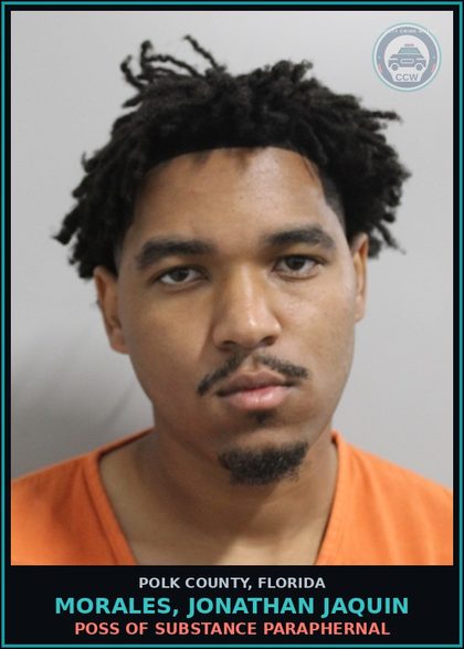 CCW arrest card for MORALES, JONATHAN JAQUIN in Polk County: FAILURE TO APPEAR 2nd Degree Misd