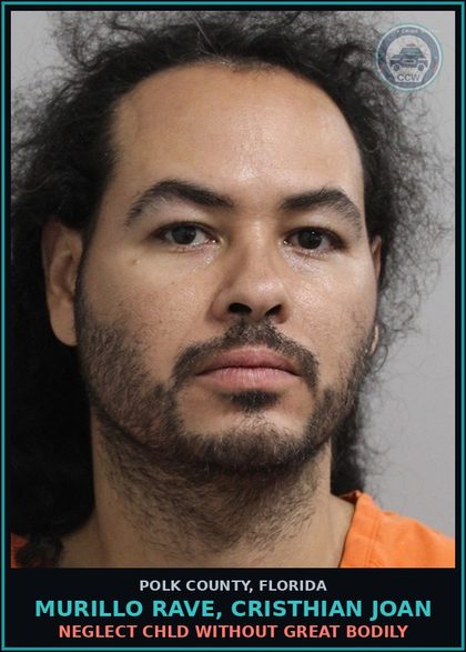 CCW arrest card for MURILLO RAVE, CRISTHIAN JOAN in Polk County: Neglect chld Without Great Bodily