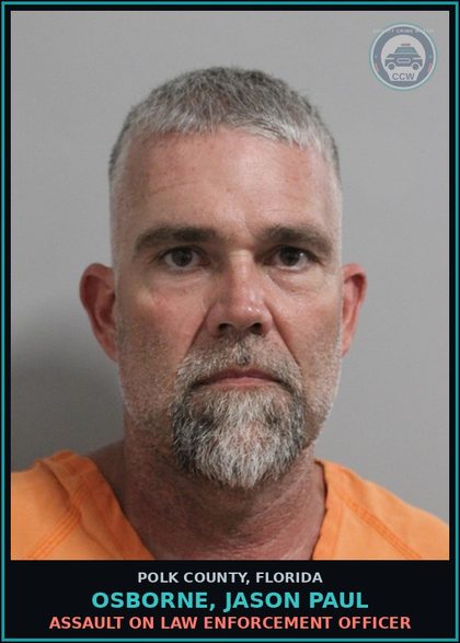 CCW arrest card for OSBORNE, JASON PAUL in Polk County: Disorderly Intoxication
